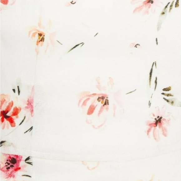 NEW! PALOMA BLUE Astrid Cropped Floral-print Linen-blend Jumpsuit - Size Small - Picture 3 of 3